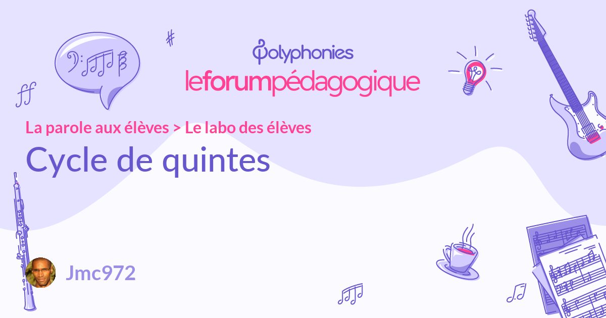 Cycle de quintes Le Forum Pédagogique Polyphonies